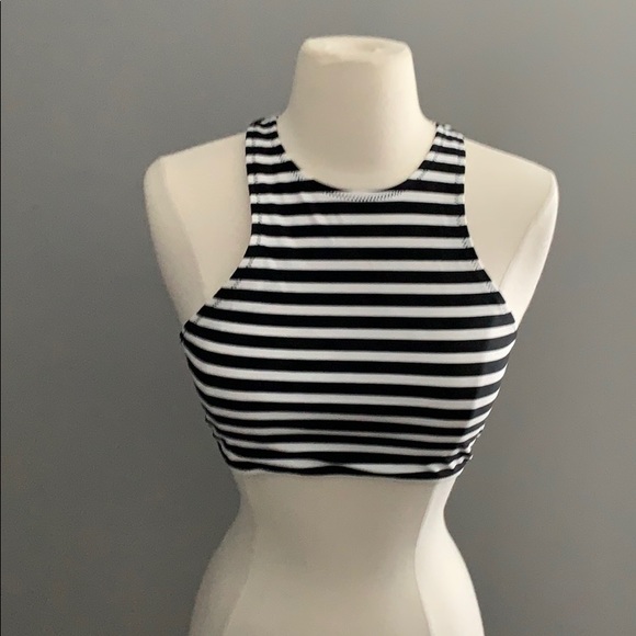 Old Navy Other - NWT Old Navy striped Lace up Back Bikini Top